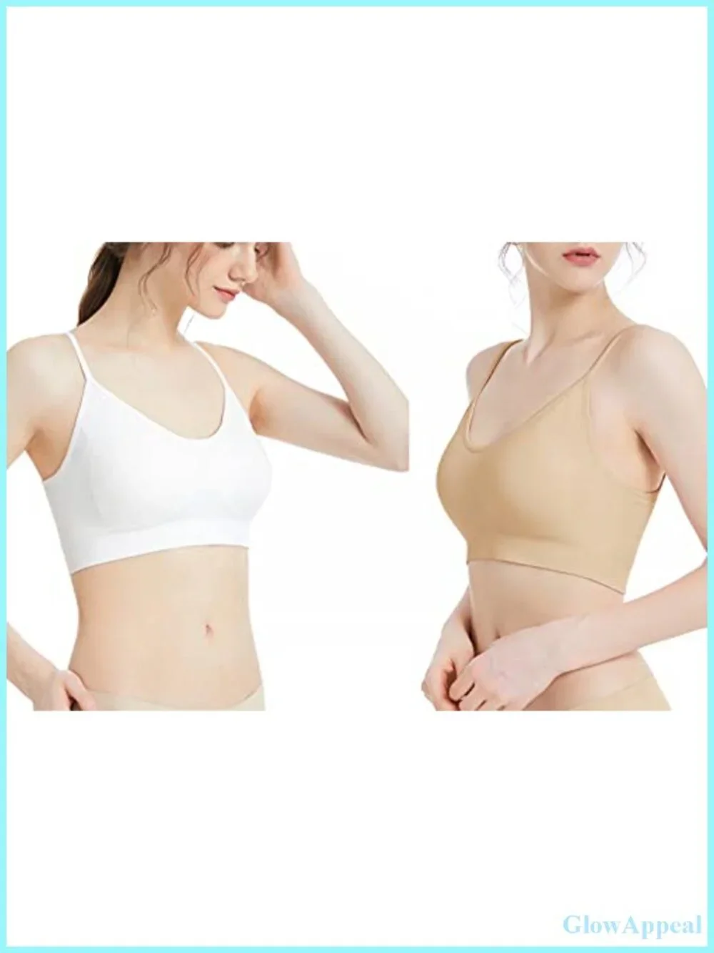 Seamless Padded Bralette 3-Pack Medium Support Sleep Yoga Sports Bra